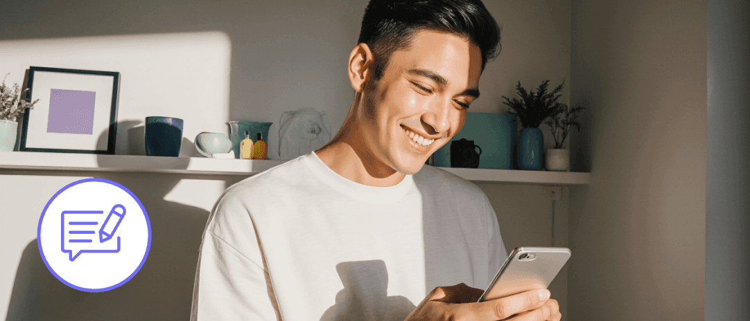 Acoustic marketing resources with professional reviewing digital strategy guides and best practices on mobile device